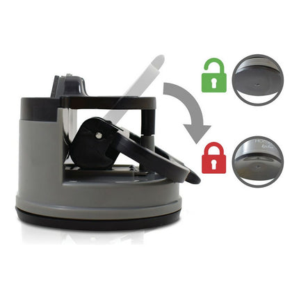 Knife Sharpener Black With Suction Cups - seggiliving